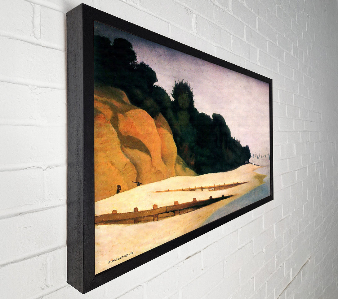  A Canvas Print of Felix Vallotton Shore Scene With Tree Silhouette Canvas Art