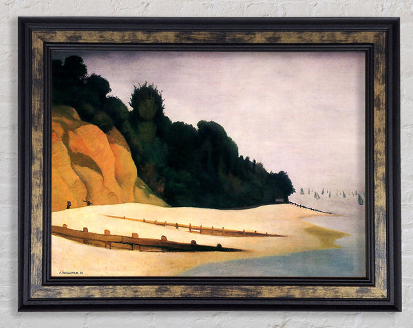 Felix Vallotton Shore Scene With Tree Silhouette Framed Print