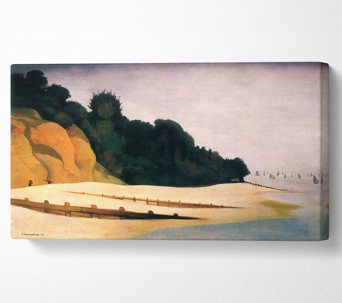  A Canvas Print of Felix Vallotton Shore Scene With Tree Silhouette Canvas Art