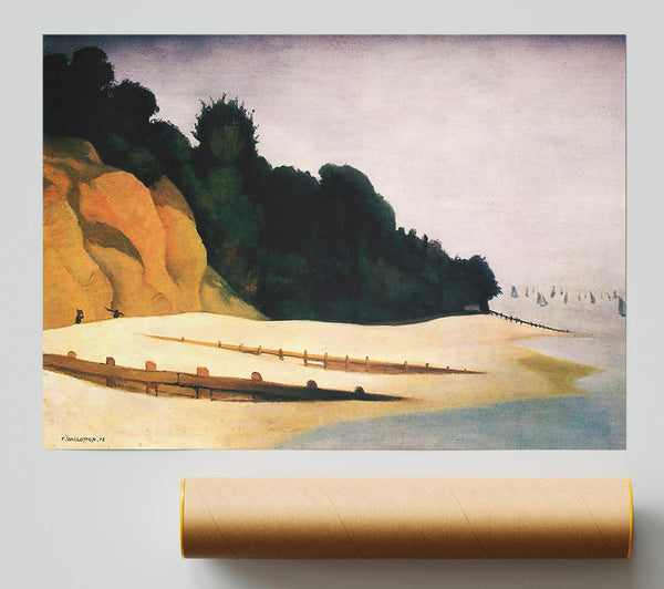 Felix Vallotton Shore Scene With Tree Silhouette Print