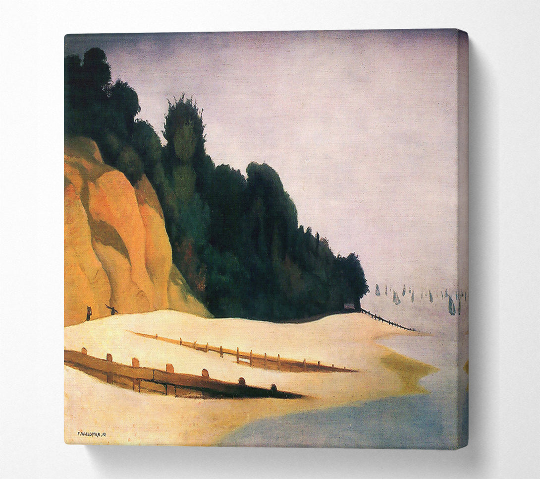  A Canvas Print of Felix Vallotton Shore Scene With Tree Silhouette Canvas Art