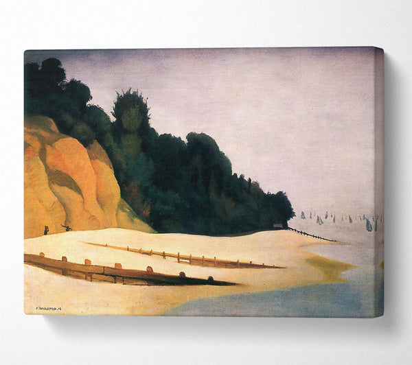  A Canvas Print of Felix Vallotton Shore Scene With Tree Silhouette Canvas Art