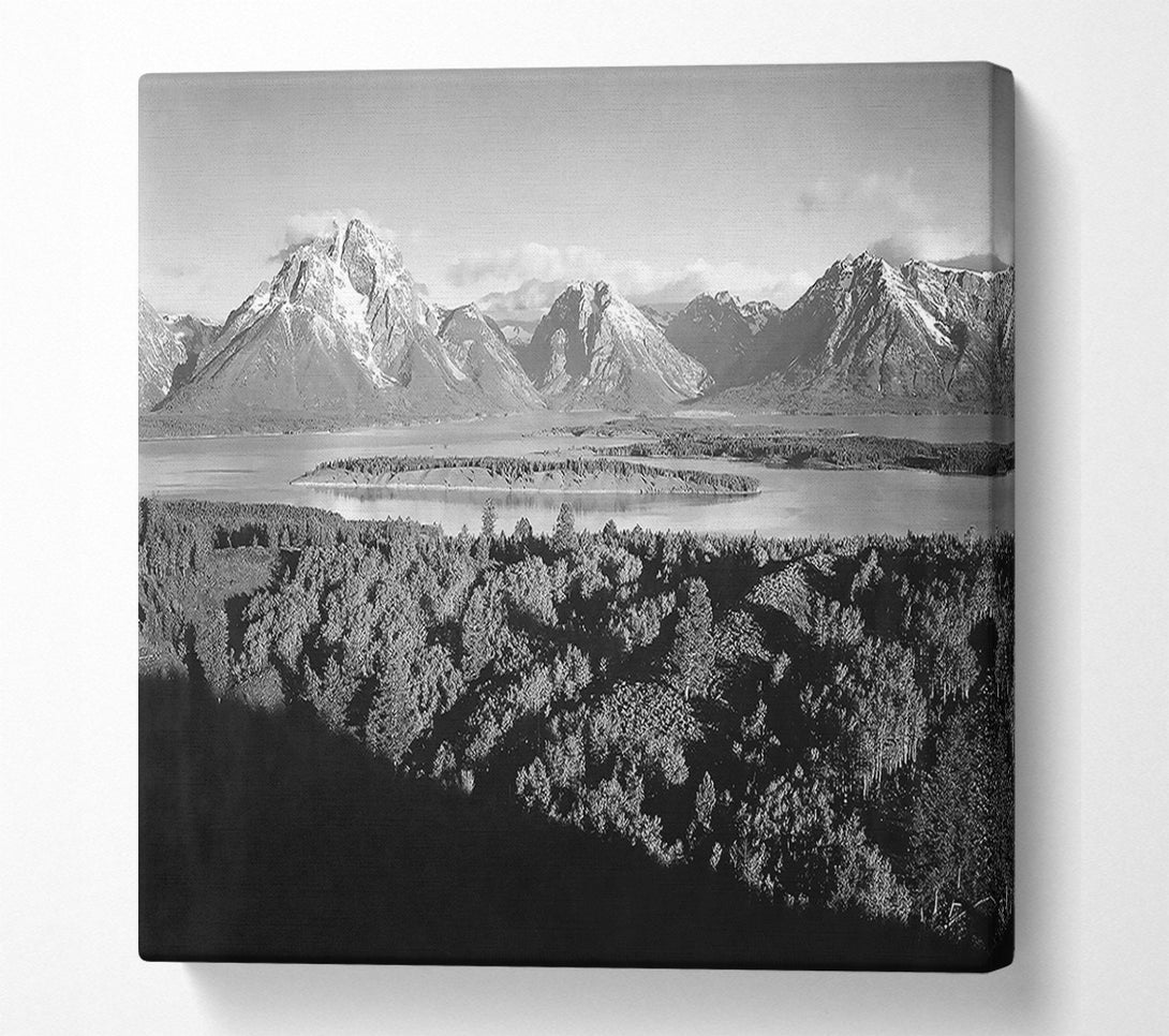  A Canvas Print of Ansel Adams Signal Hill In Grand Teton Wyoming Canvas Art