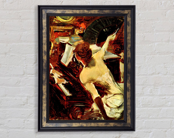 Giovanni Boldini Singer Mondana Framed Print