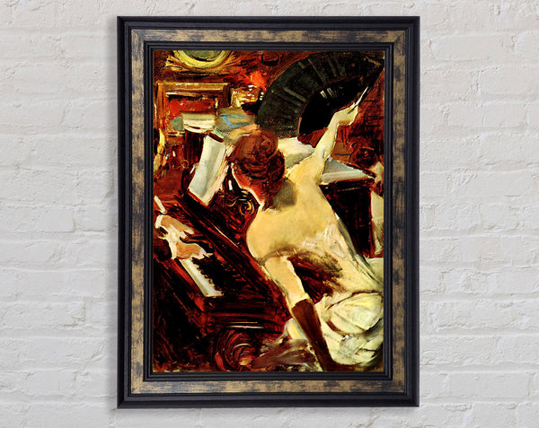Giovanni Boldini Singer Mondana Framed Print