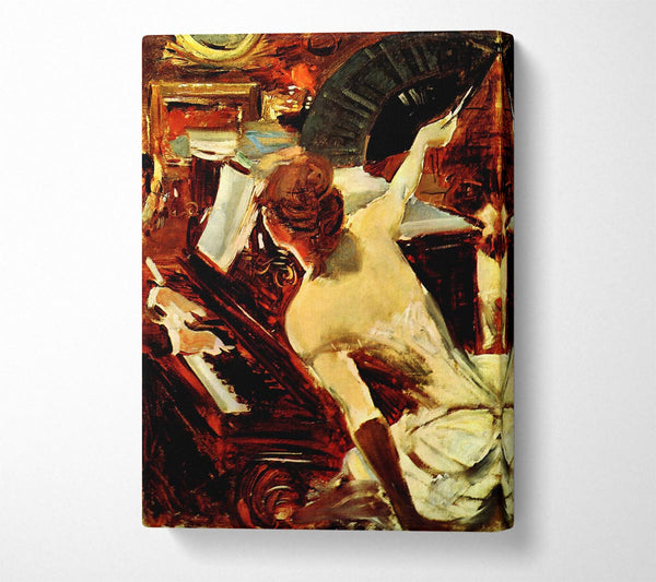  A Canvas Print of Giovanni Boldini Singer Mondana Canvas Wall Art