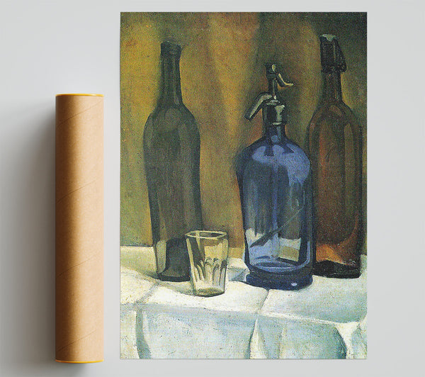Juan Gris Siphon And Bottles Print