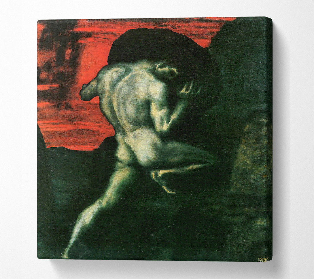  A Canvas Print of Franz Von Stuck Sisyphus Canvas Art