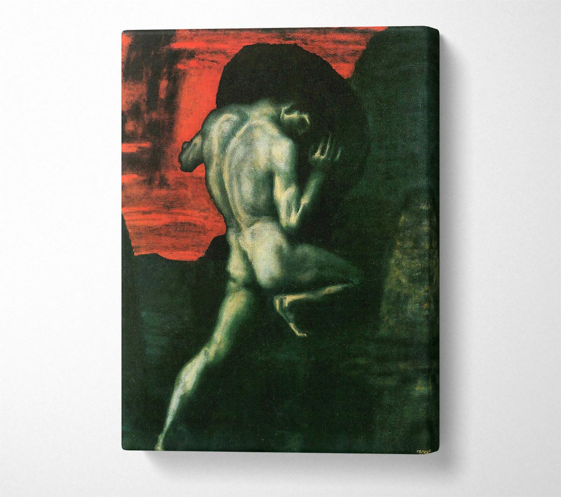  A Canvas Print of Franz Von Stuck Sisyphus Canvas Art