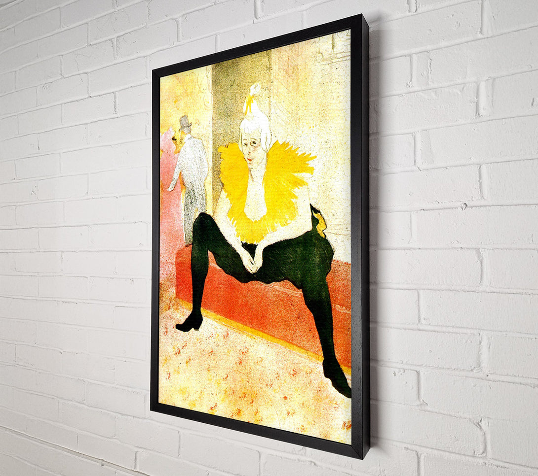  A Canvas Print of Toulouse Lautrec Sitting Clown Canvas Art