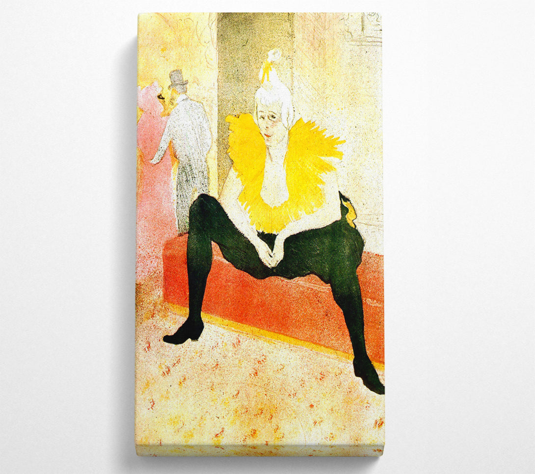  A Canvas Print of Toulouse Lautrec Sitting Clown Canvas Art