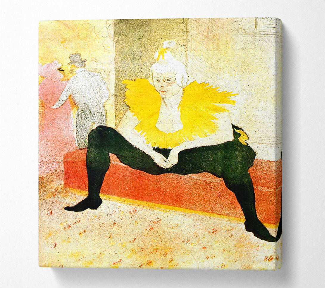  A Canvas Print of Toulouse Lautrec Sitting Clown Canvas Art