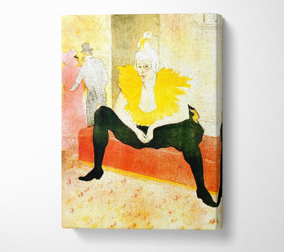  A Canvas Print of Toulouse Lautrec Sitting Clown Canvas Art
