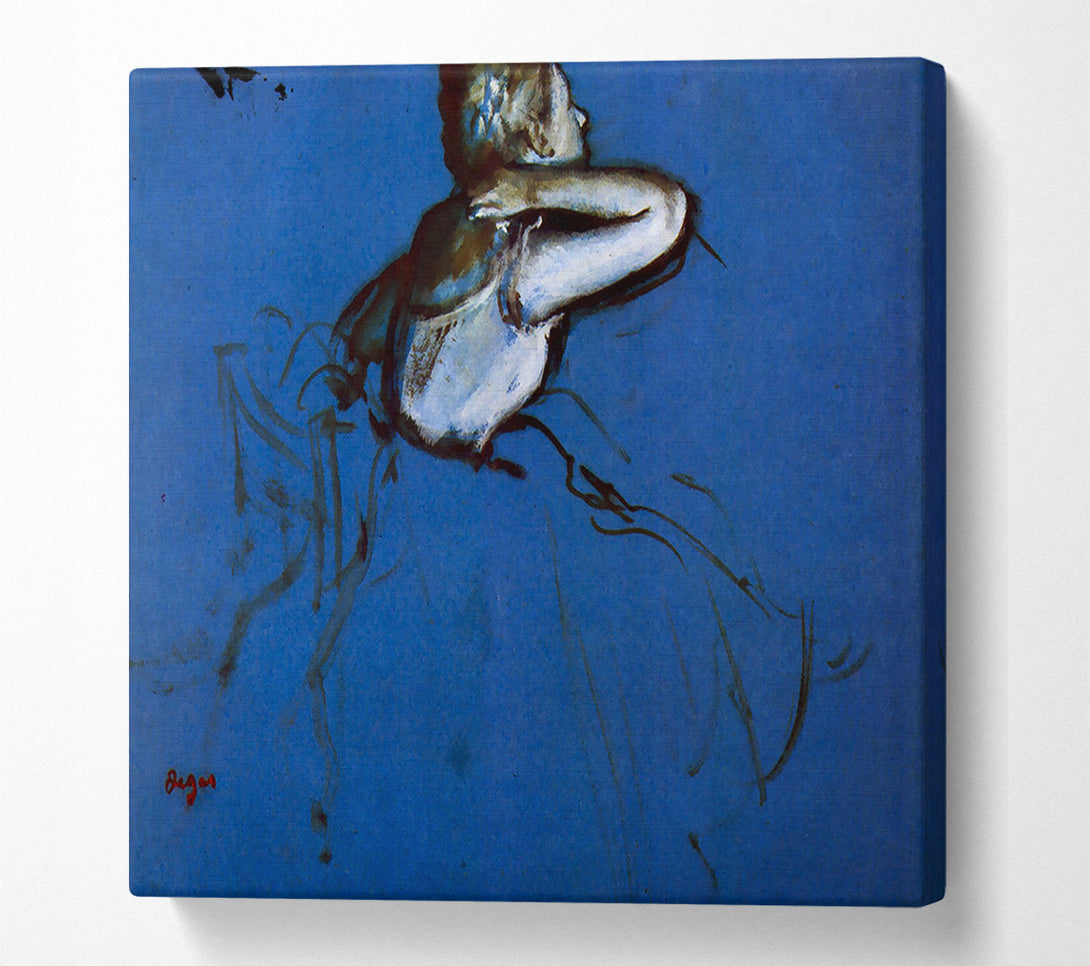  A Canvas Print of Degas Sitting Dancer In Profile With Hand On Her Neck Canvas Print