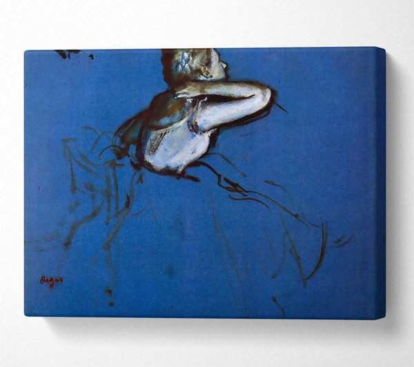  A Canvas Print of Degas Sitting Dancer In Profile With Hand On Her Neck Canvas Print