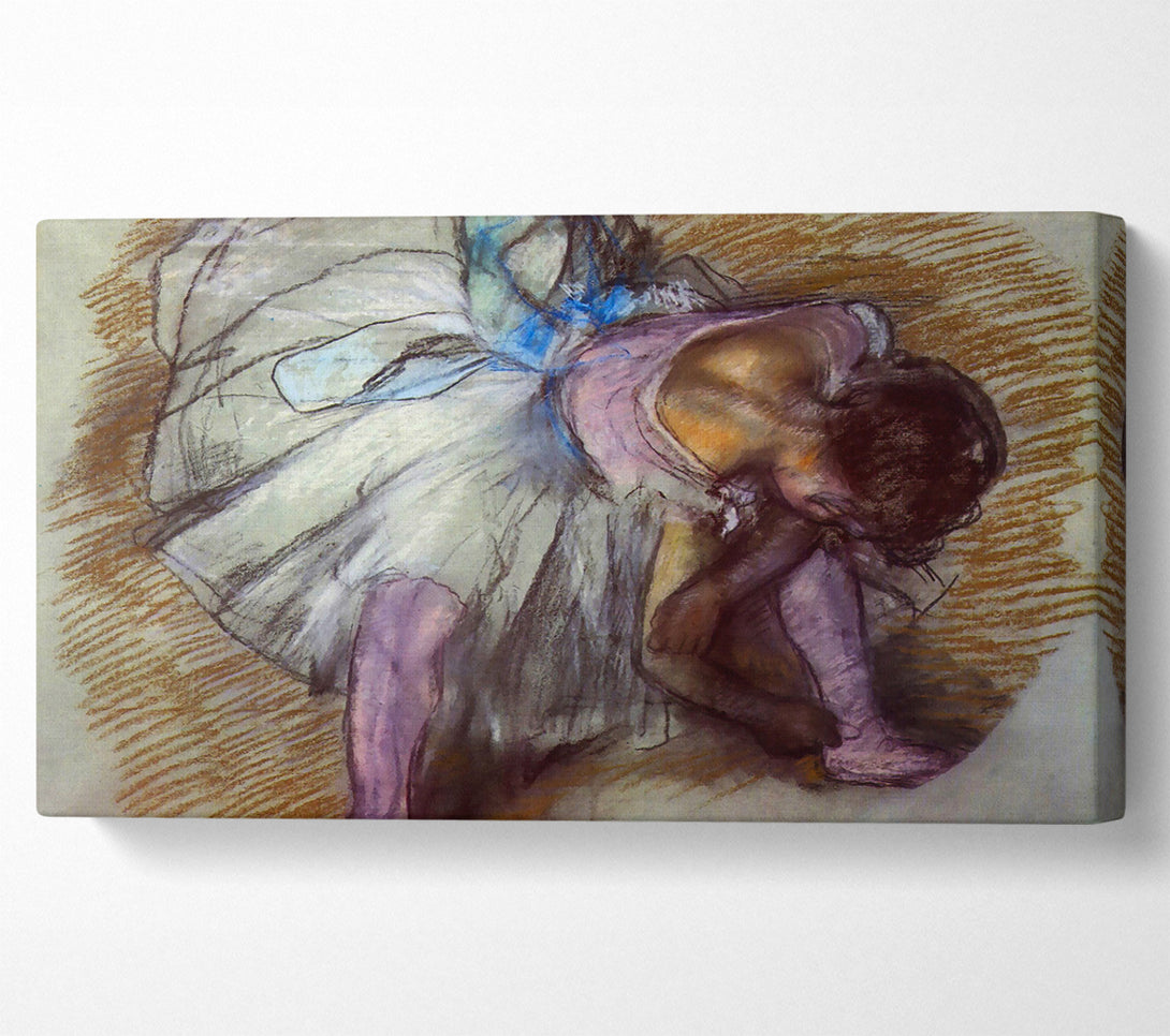  A Canvas Print of Degas Sitting Dancer Lacing Her Slipper Canvas Art