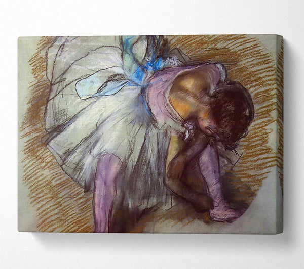  A Canvas Print of Degas Sitting Dancer Lacing Her Slipper Canvas Art