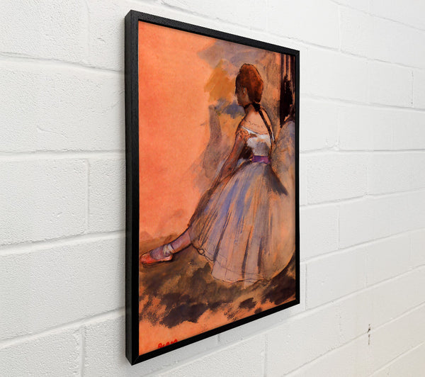 Degas Sitting Dancer With Extended Left Leg