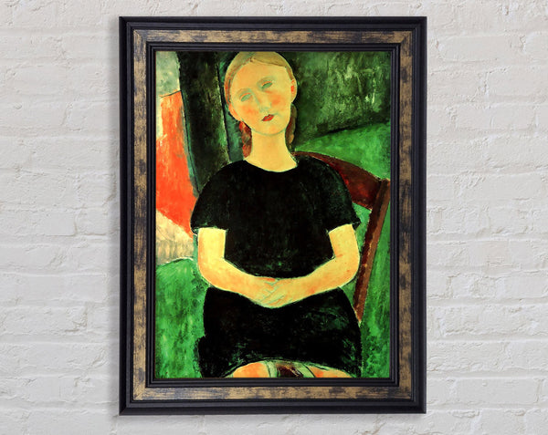 Modigliani Sitting Girl Framed Print