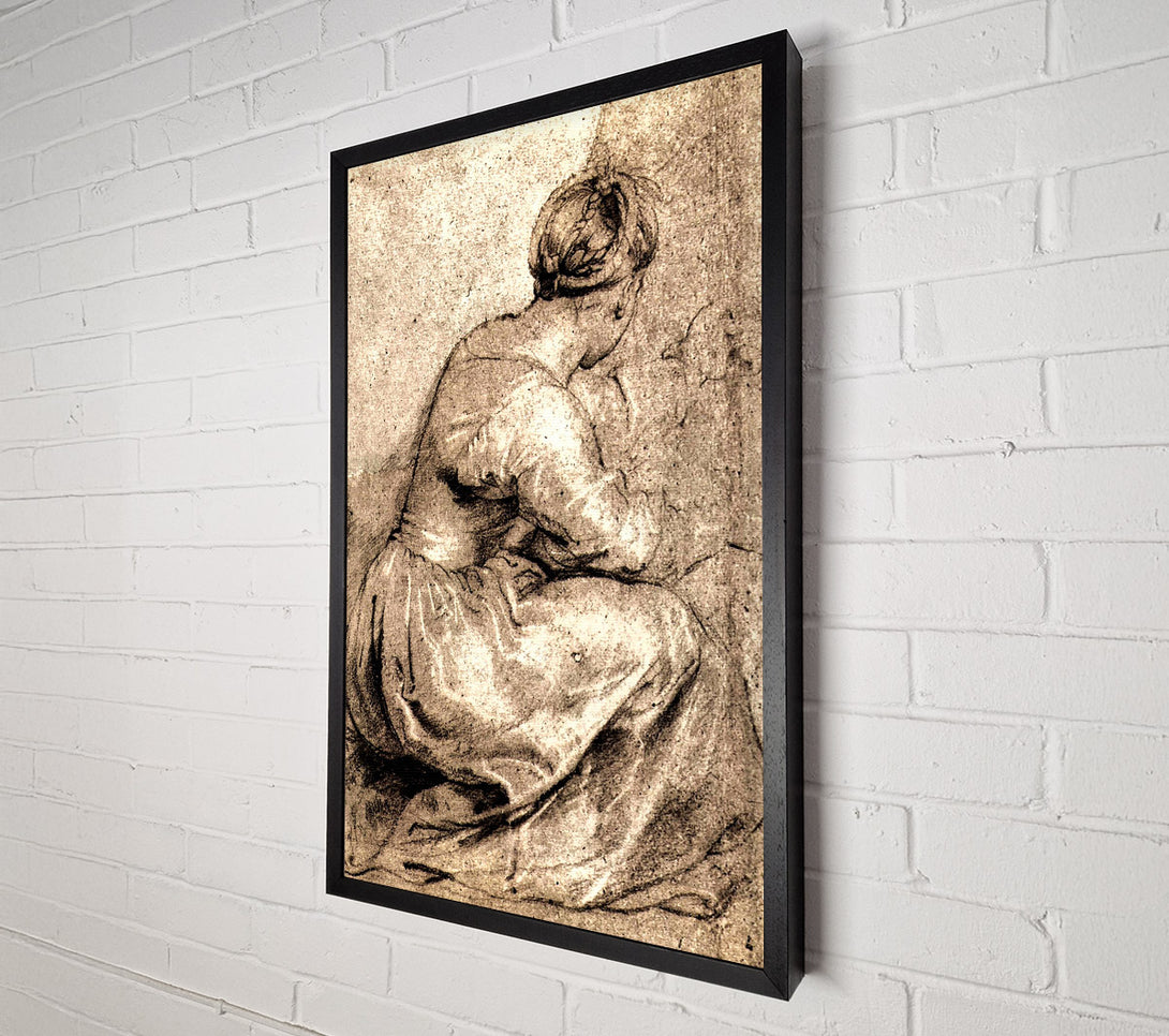  A Canvas Print of Rubens Sitting Girl Canvas Art