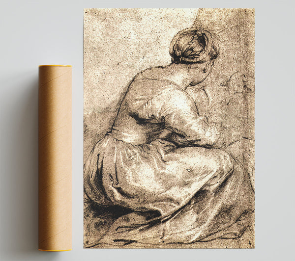 Rubens Sitting Girl Giclee Print