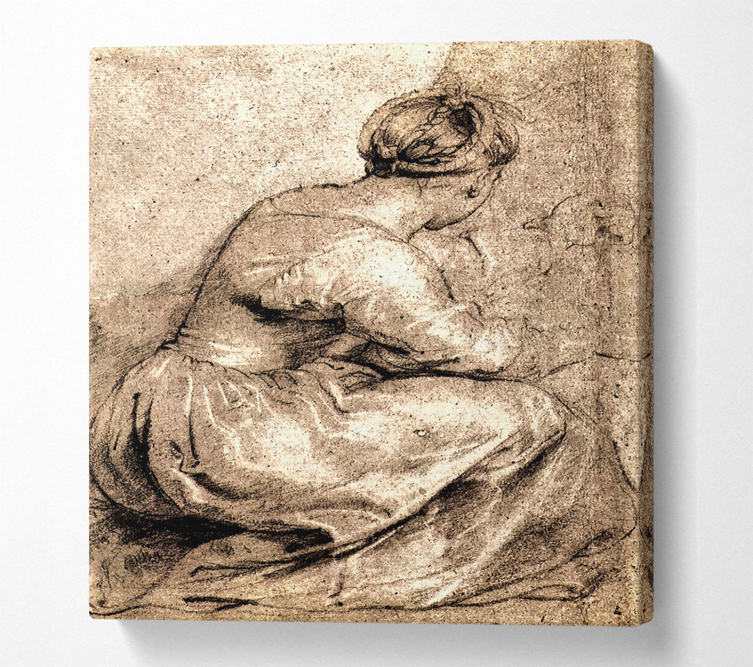  A Canvas Print of Rubens Sitting Girl Canvas Art