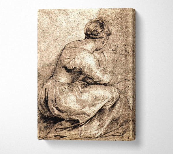  A Canvas Print of Rubens Sitting Girl Canvas Art