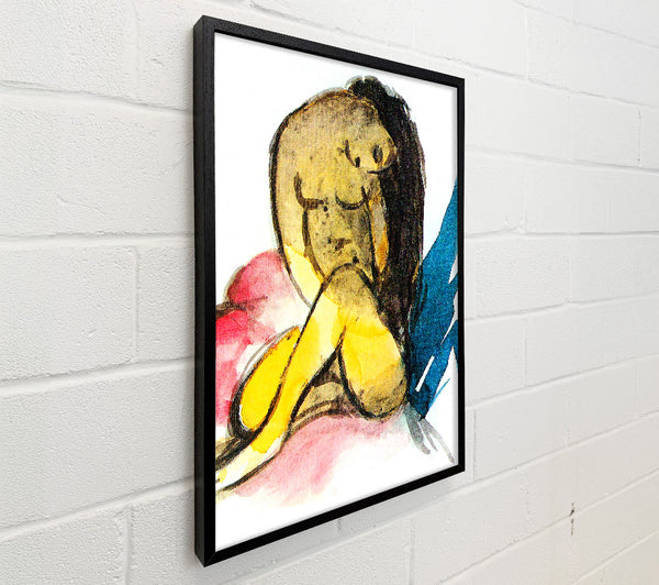 Franz Marc Sitting Yellow Lady