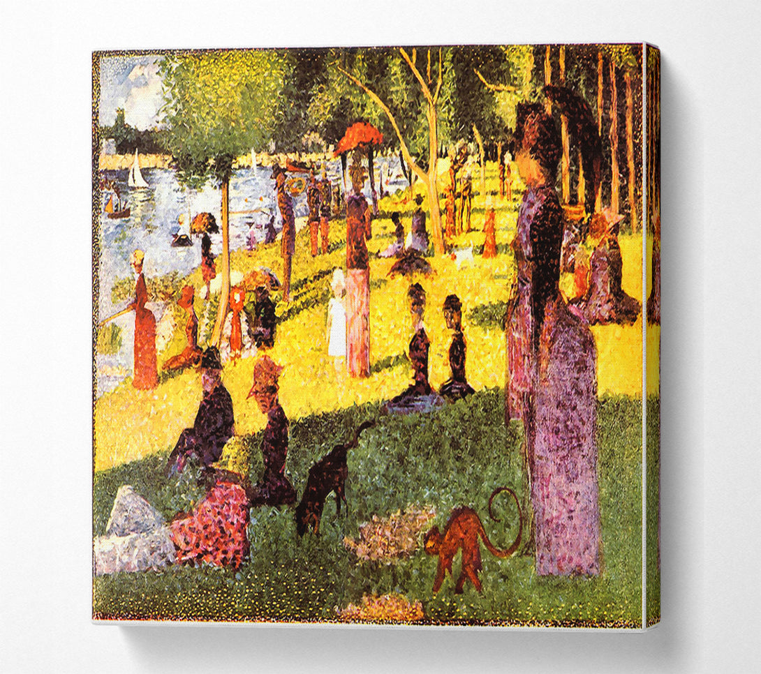  A Canvas Print of Seurat Sketch Of People Canvas Art