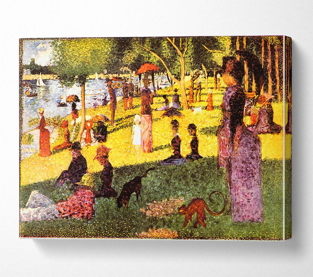  A Canvas Print of Seurat Sketch Of People Canvas Art