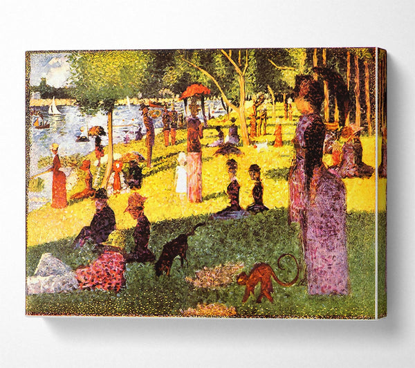  A Canvas Print of Seurat Sketch Of People Canvas Art