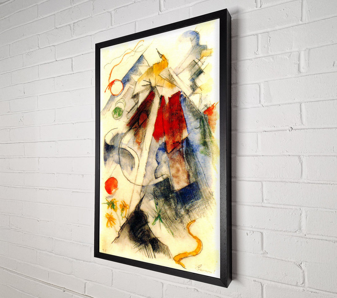  A Canvas Print of Franz Marc Sketch Of The Brenner Road 1 Canvas Art