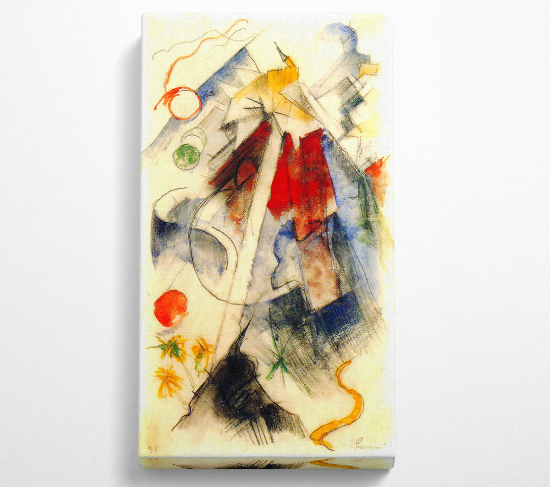  A Canvas Print of Franz Marc Sketch Of The Brenner Road 1 Canvas Art
