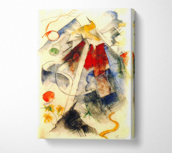  A Canvas Print of Franz Marc Sketch Of The Brenner Road 1 Canvas Art