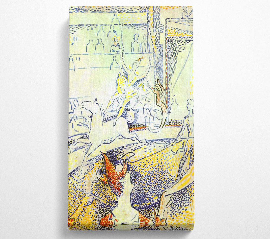  A Canvas Print of Seurat Sketch Of The Circus Canvas Wall Art