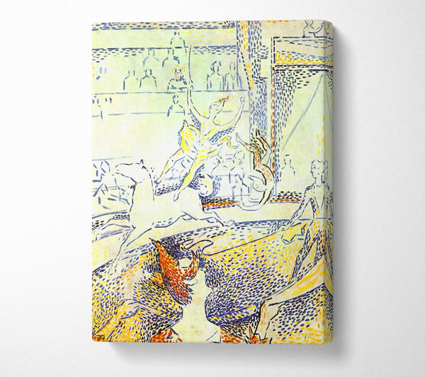 A Canvas Print of Seurat Sketch Of The Circus Canvas Wall Art