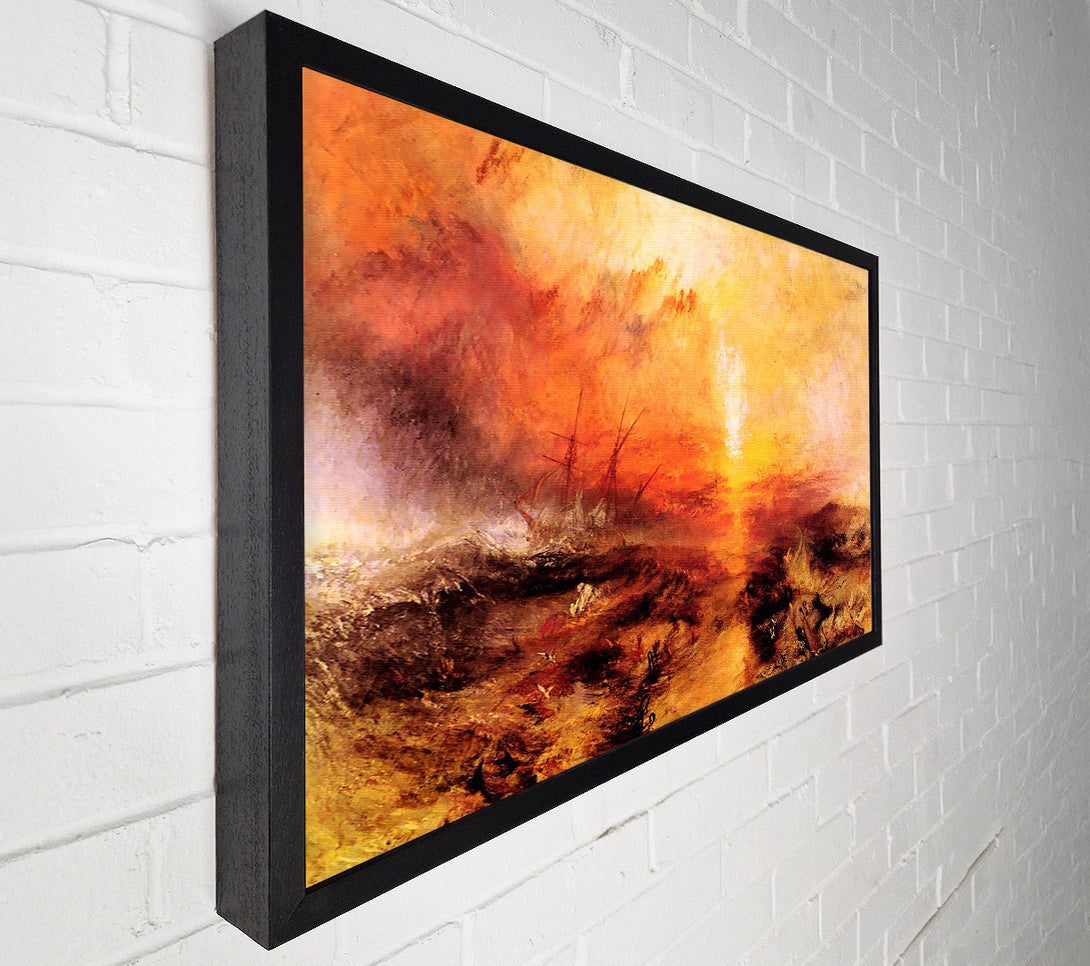  A Canvas Print of Joseph Mallord Turner Slaves Being Thrown Overboard Typhoon Approaching Canvas Print