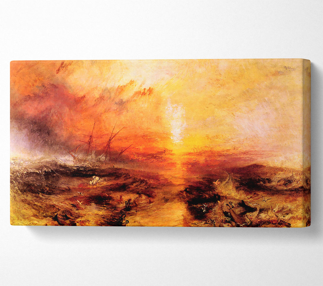  A Canvas Print of Joseph Mallord Turner Slaves Being Thrown Overboard Typhoon Approaching Canvas Print