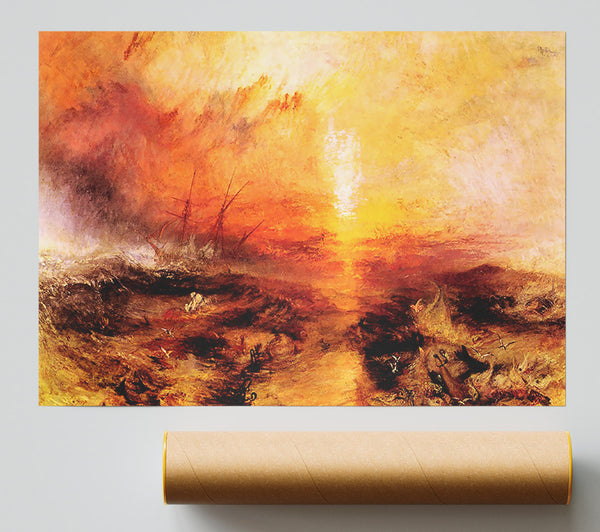 Joseph Mallord Turner Slaves Being Thrown Overboard Typhoon Approaching Giclee Print