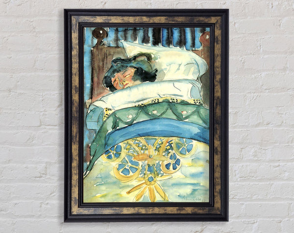 Walter Gramatte Sleeping Girl 2 Framed Print