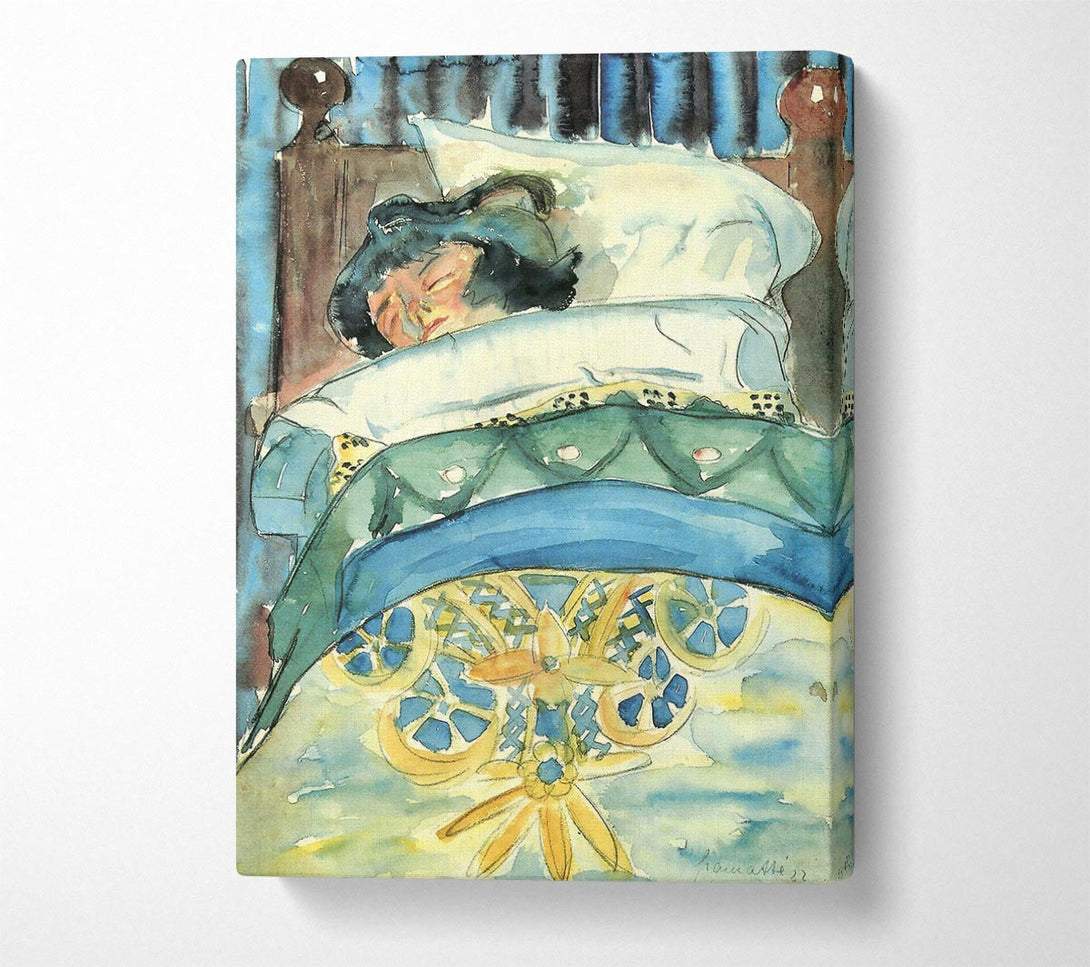  A Canvas Print of Walter Gramatte Sleeping Girl 2 Canvas Print