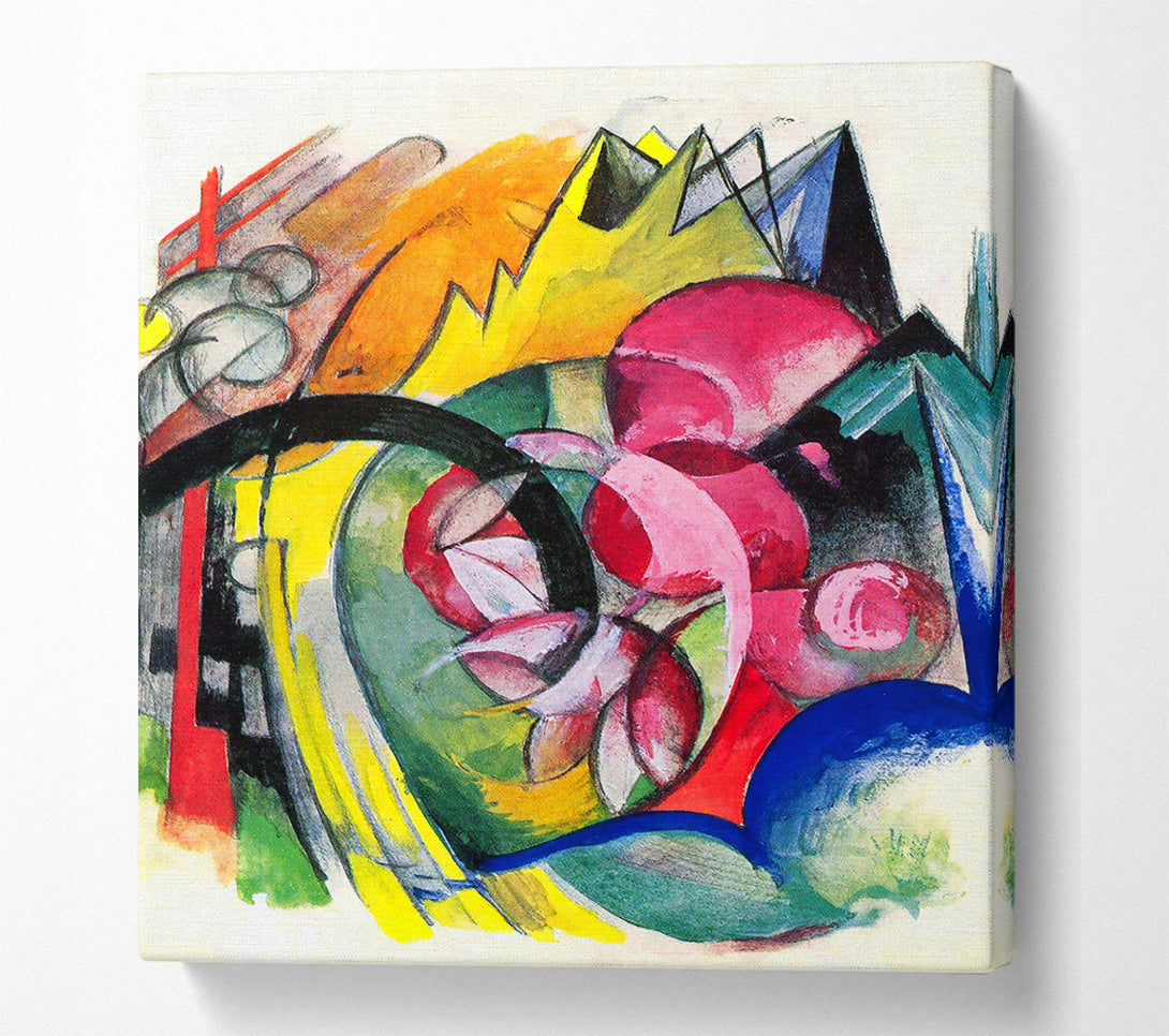  A Canvas Print of Franz Marc Small Composition 2 Canvas Wall Art