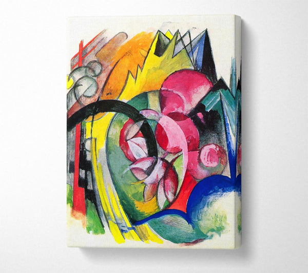  A Canvas Print of Franz Marc Small Composition 2 Canvas Wall Art