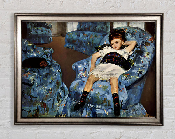Cassatt, kleines Mädchen im blauen Sessel