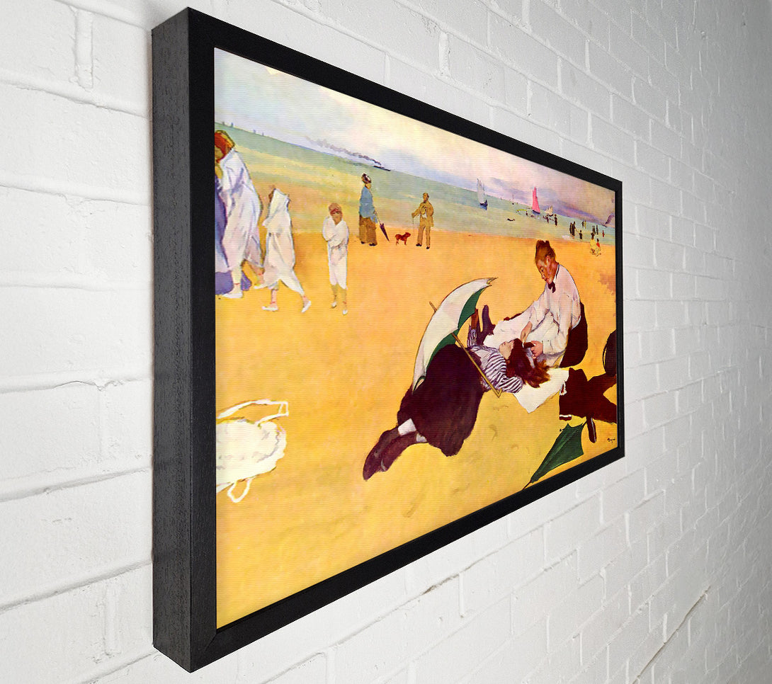  A Canvas Print of Degas Small Girls On The Beach Canvas Wall Art