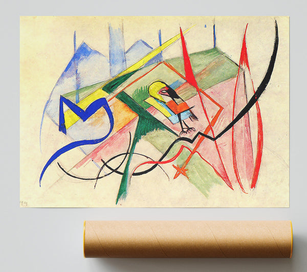 Franz Marc Small Mythical Creatures Giclee Print