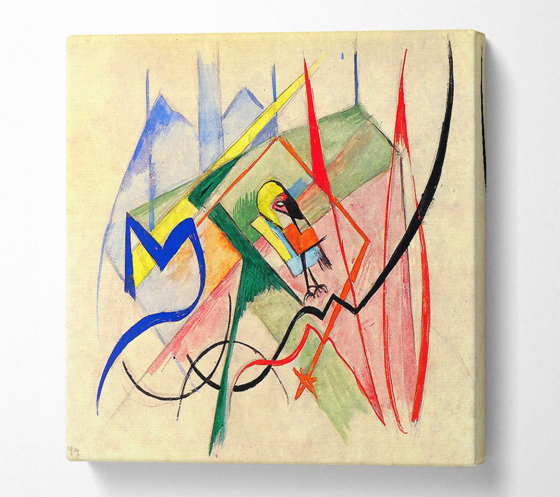  A Canvas Print of Franz Marc Small Mythical Creatures Canvas Print