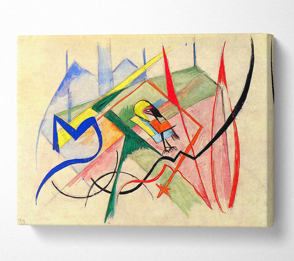  A Canvas Print of Franz Marc Small Mythical Creatures Canvas Print