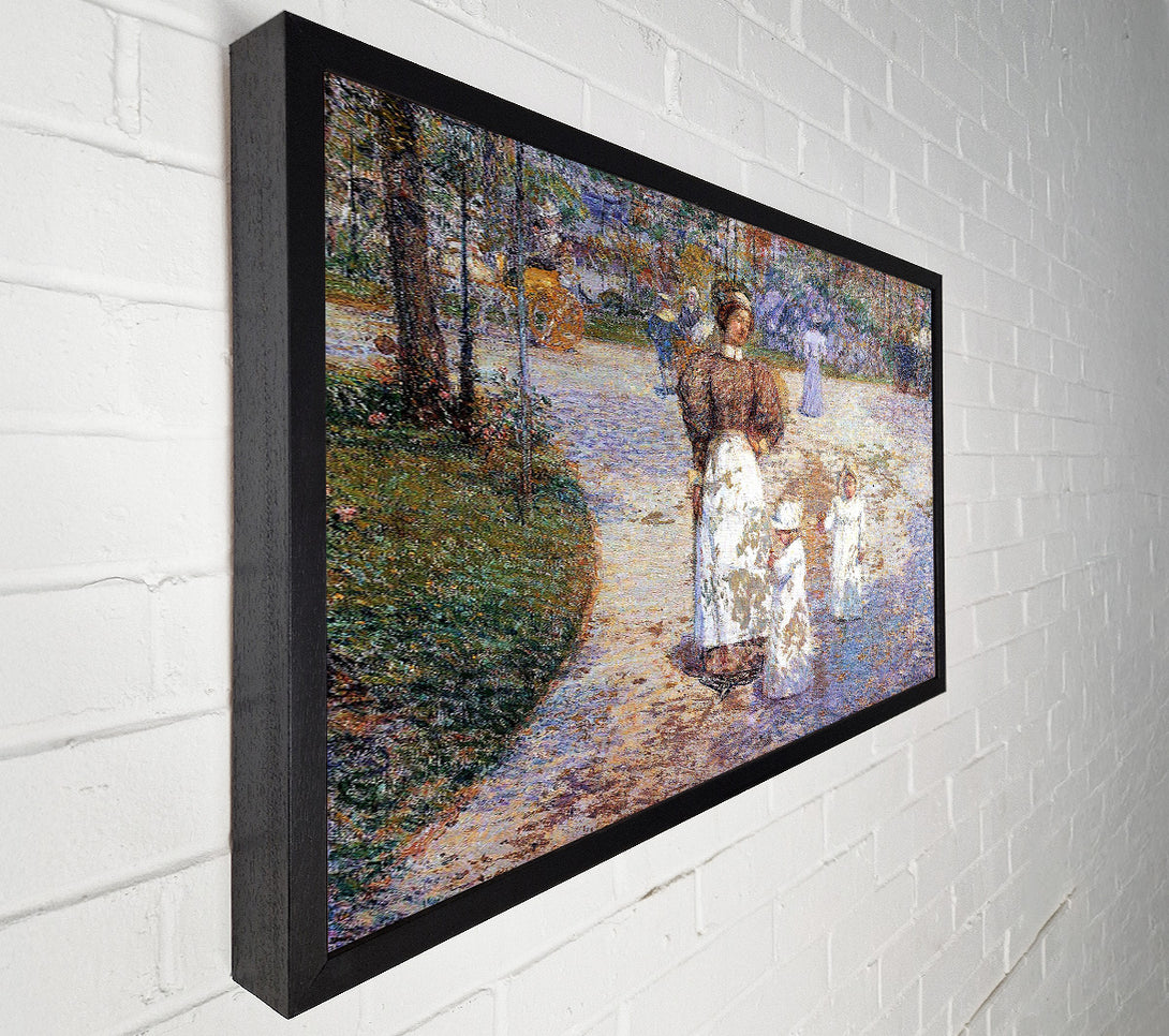  A Canvas Print of Hassam Spring In Central Park Canvas Print