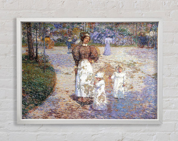 Hassam Spring In Central Park Framed Print